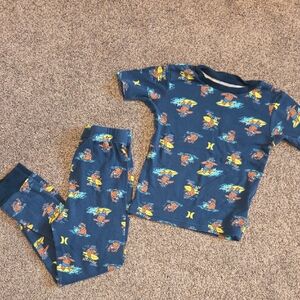 Kids Blue Bear Print Pajamas